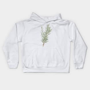 watercolor rosemary Kids Hoodie